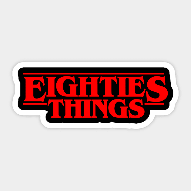 Eighties Sticker by geekmethat